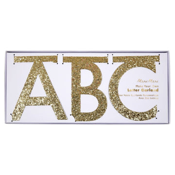 Letterslinger set - Gold Glitter